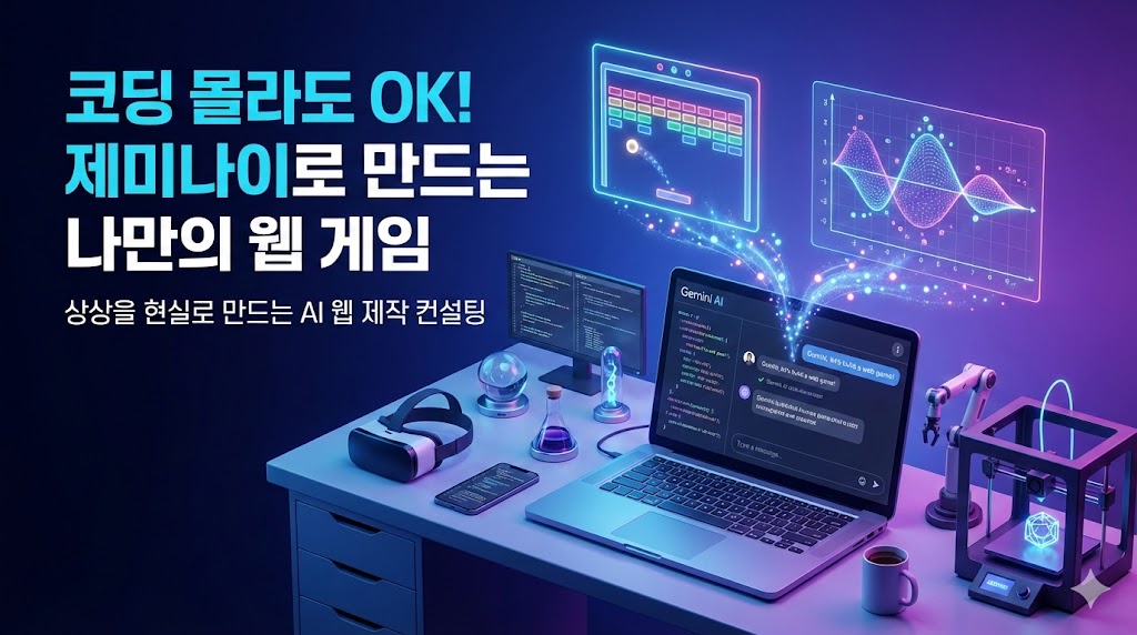 156.제미나이(Gemini)로 완성하는 나만의 인터랙티브 웹 월드(게임/시뮬레이션)