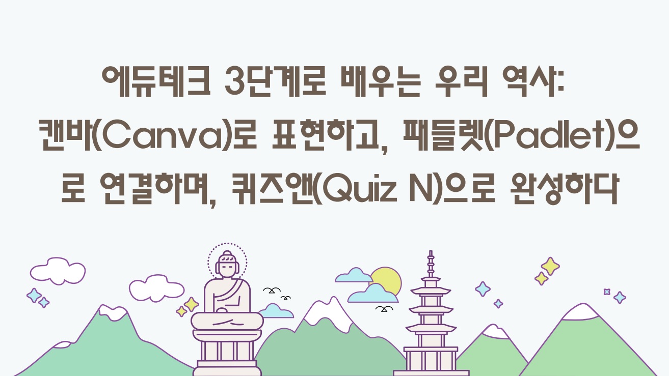 13.에듀테크 3단계로 배우는 우리 역사: 캔바(Canva)로 표현하고, 패들렛(Padlet)으로 연결하며, 퀴즈앤(Quiz N)으로 완성하다