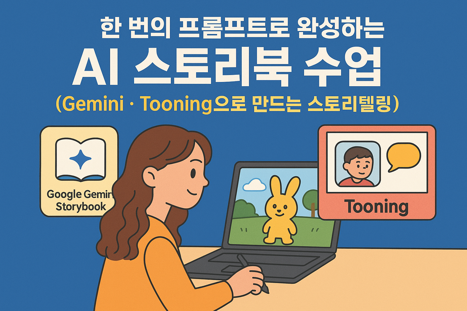 120.한 번의 프롬프트로 완성하는 AI 스토리북 수업 (Gemini·Tooning으로 만드는 디지털 스토리텔링)