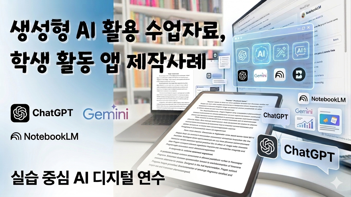 [컨설팅]21. 생성형 AI 활용 수업 자료·학생 활동 앱 제작 사례
