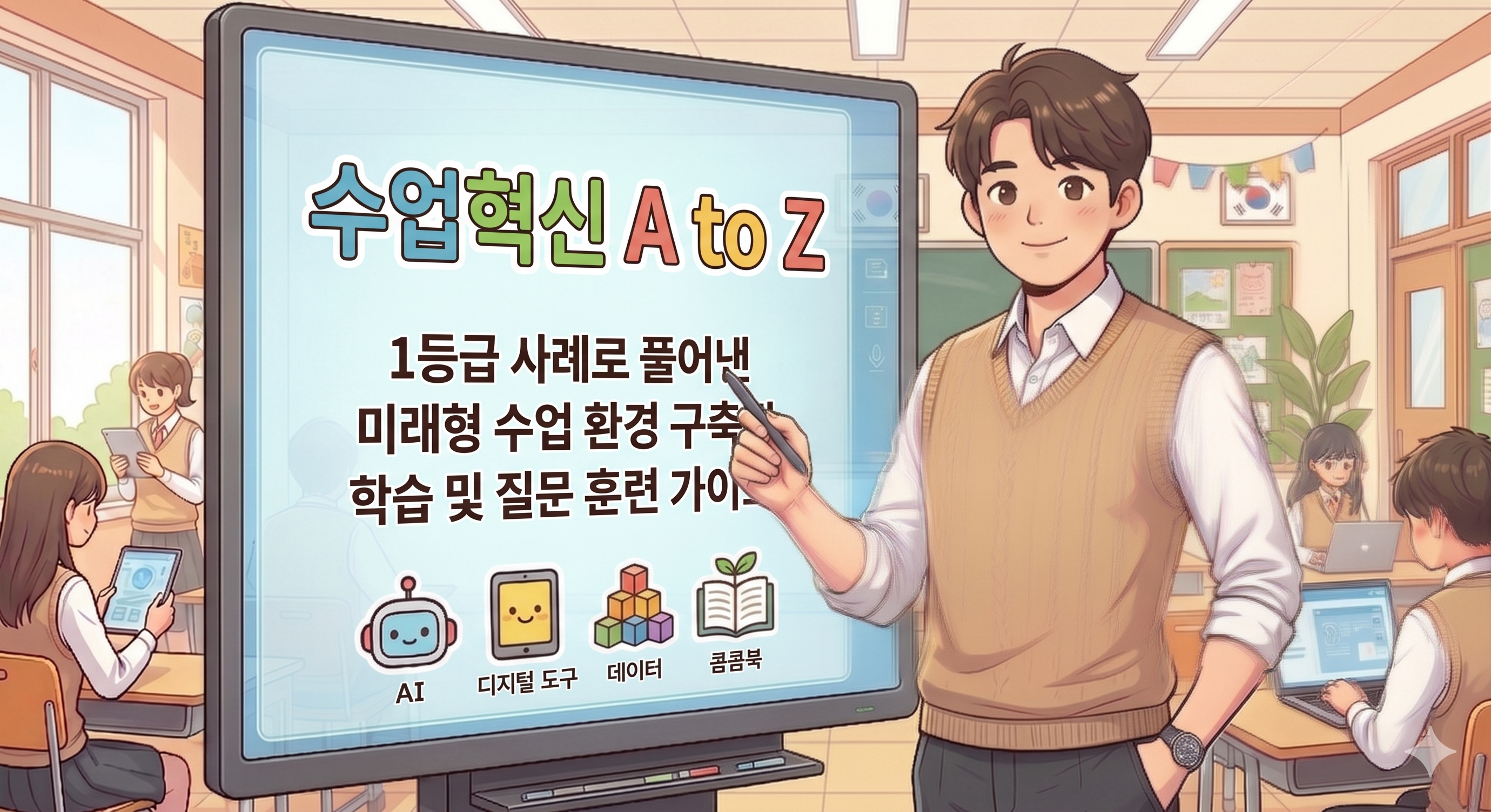 [컨설팅]31.수업 혁신 A to Z: 1등급 사례로 풀어낸 미래형 수업 환경 구축과 학습 훈련 가이드