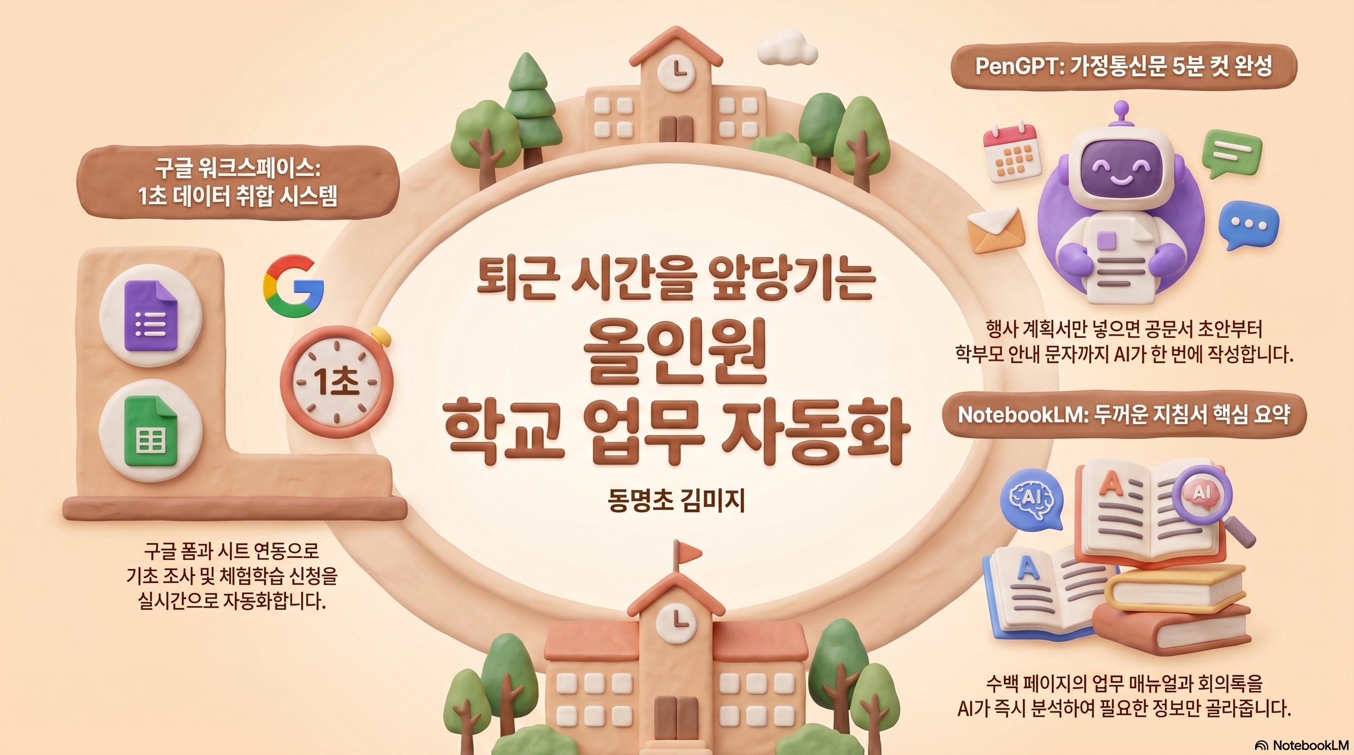 [컨설팅]32.퇴근 시간을 앞당기는 올인원 학교 업무 자동화(구글 워크스페이스 X NotebookLM X PenGPT)